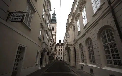 Quiet lane in Vienna’s old town in the morning light